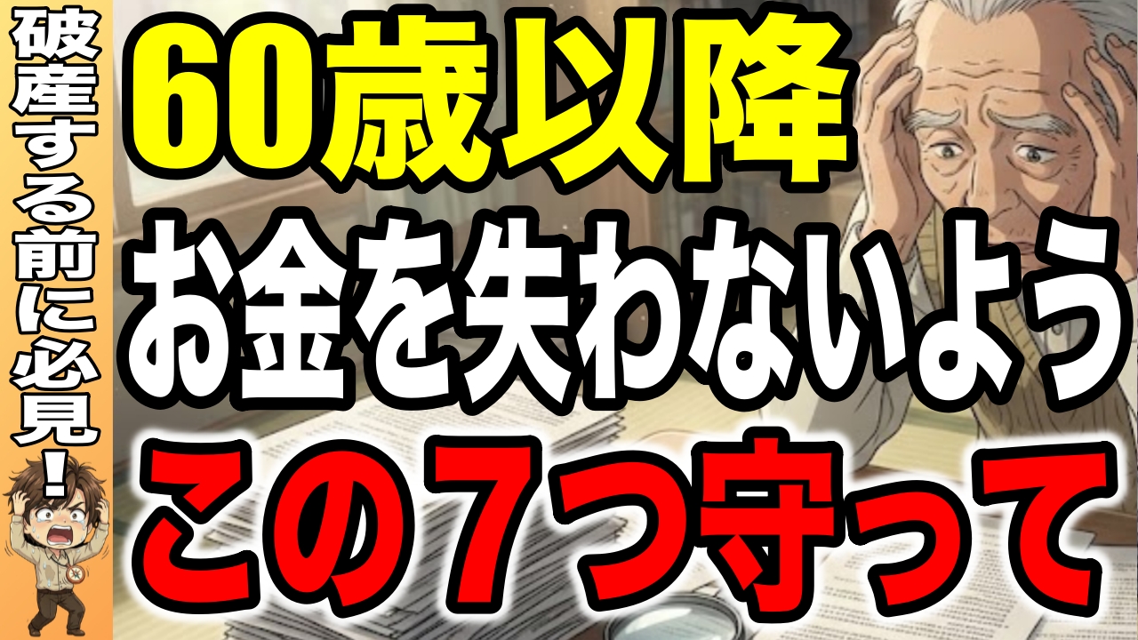 老後資金を守るために絶対にやってはいけないこと7選