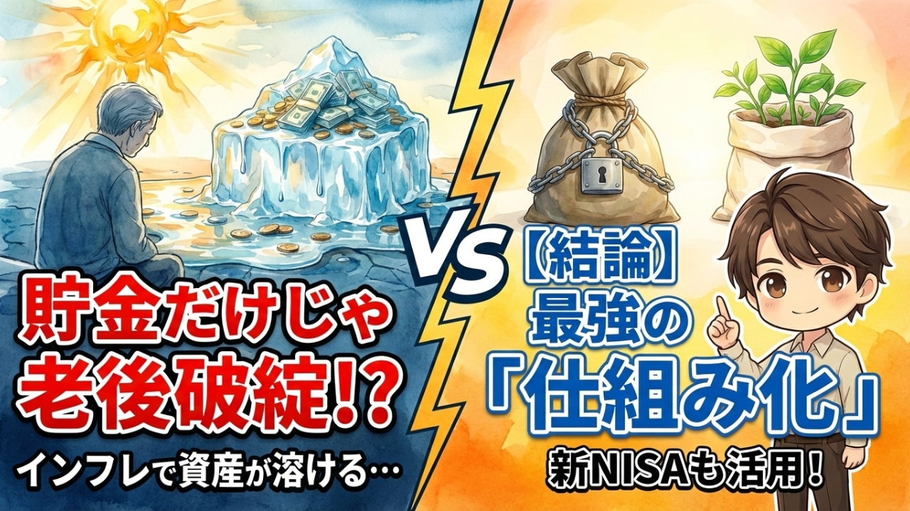 【老後資金】貯金と投資それぞれのメリットデメリットを解説します！